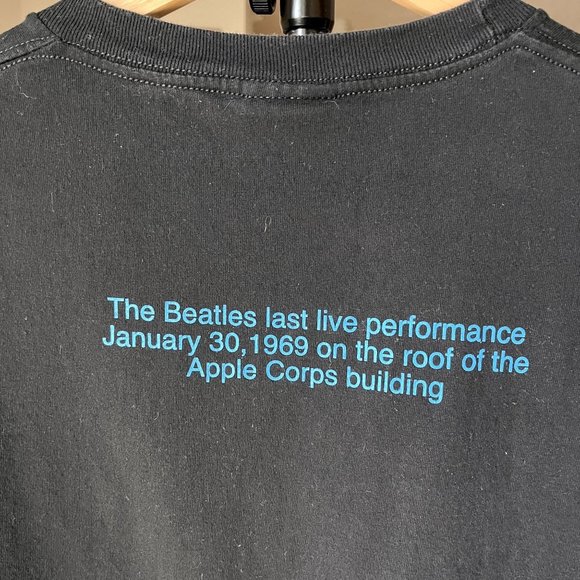 VINTAGE THE BEATLES 2001 TENNESSEE RIVER LAST CONCERT T SHIRT SIZE XL APPLE CORP - Picture 6 of 8
